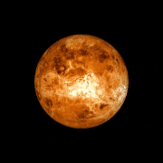 Venus, the second planet from the Sun, is often called Earth's "sister planet" due to their similar size and gravitational pull. However, this is where the similarities end. Venus is a hellish world with a crushing atmosphere composed mainly of carbon dioxide, which traps heat in a runaway greenhouse effect, making it the hottest planet in our solar system 🥵. The surface temperature is scorching, hot enough to melt lead, and the atmospheric pressure is over 90 times that of Earth's. Thick, sulfuric acid clouds shroud the planet, creating a perpetual, orange-hued twilight. While it rotates in the opposite direction to most planets, its slow rotation means a day on Venus is longer than its year.